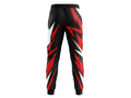 Custom Black, Red & White Basketball Sublimated Bottoms