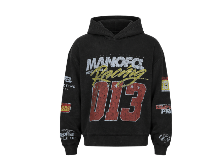 Custom Winter DTG Oversized Black Hoodie B2B