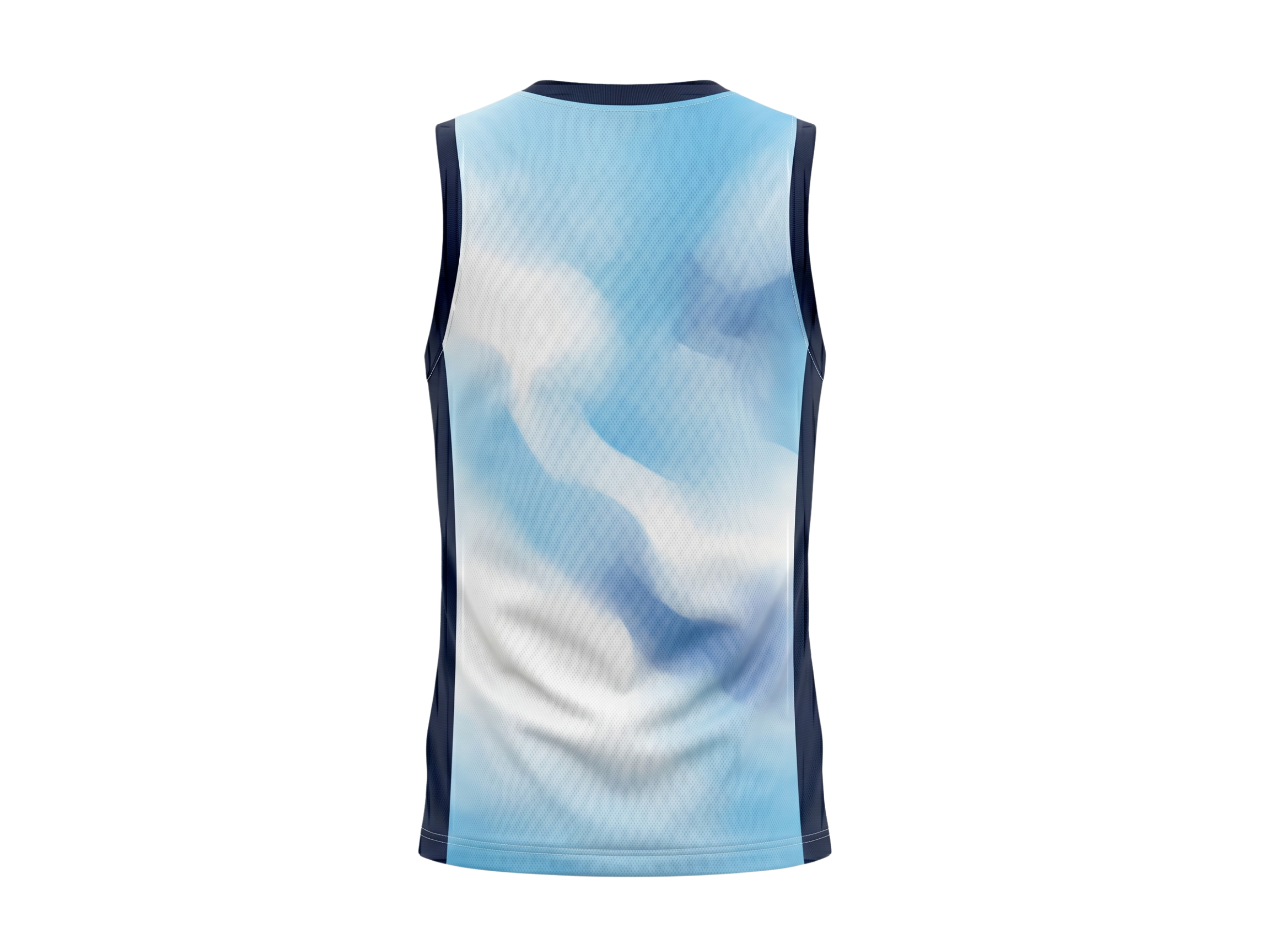 Custom Light Blue Cloud Sublimated Basketball Jersey | Wholesale Basketball Jersey Manufacturer