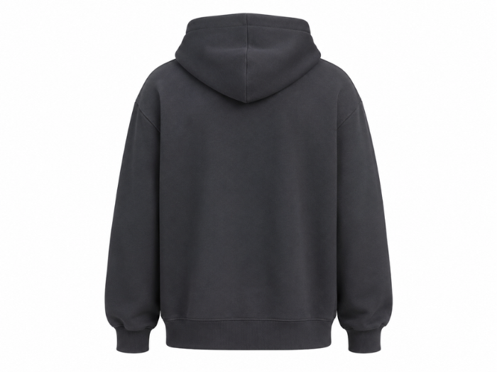 Custom Winter DTG Oversized Black Hoodie B2B