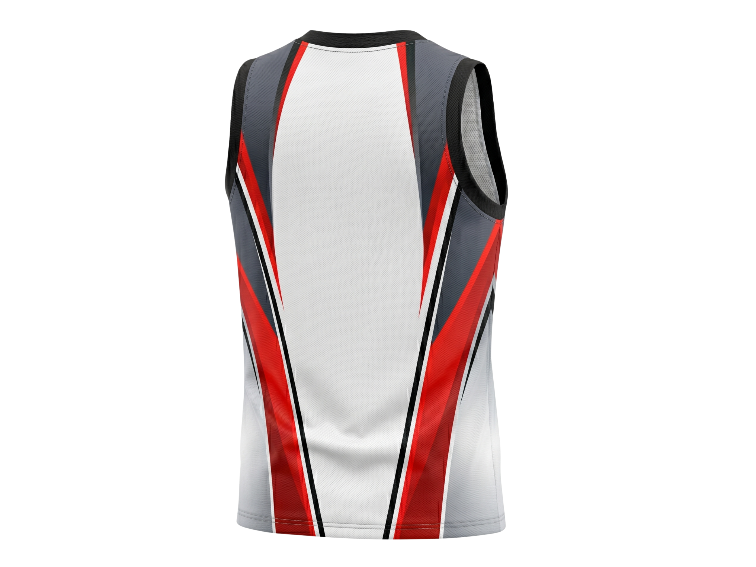 Custom White Red Panel Sublimated Basketball Jersey | Wholesale Basketball Jersey Manufacturer