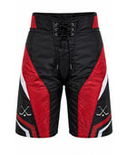 Custom Ice Hockey Pant Shell – Black Red White Sublimated Hockey Pants Shell for Wholesale Orders