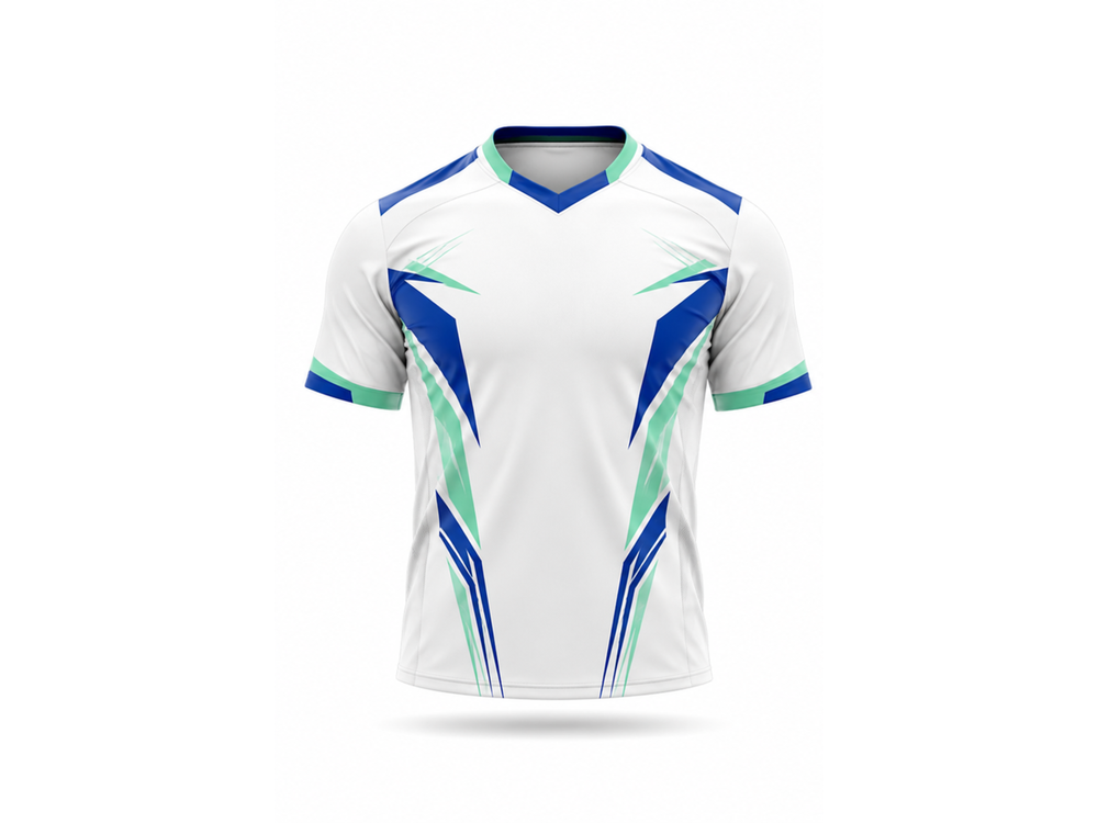 White Custom Rugby Jersey – Wholesale Bulk Team Kit, Low MOQ, B2B Performance Apparel front design preview