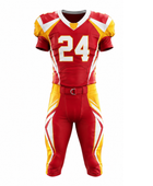 Custom Red Yellow American Football Uniform | Wholesale Team Jersey and Pants