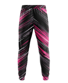 Black, Hot Pink & Gray Custom Basketball Sublimated Bottoms
