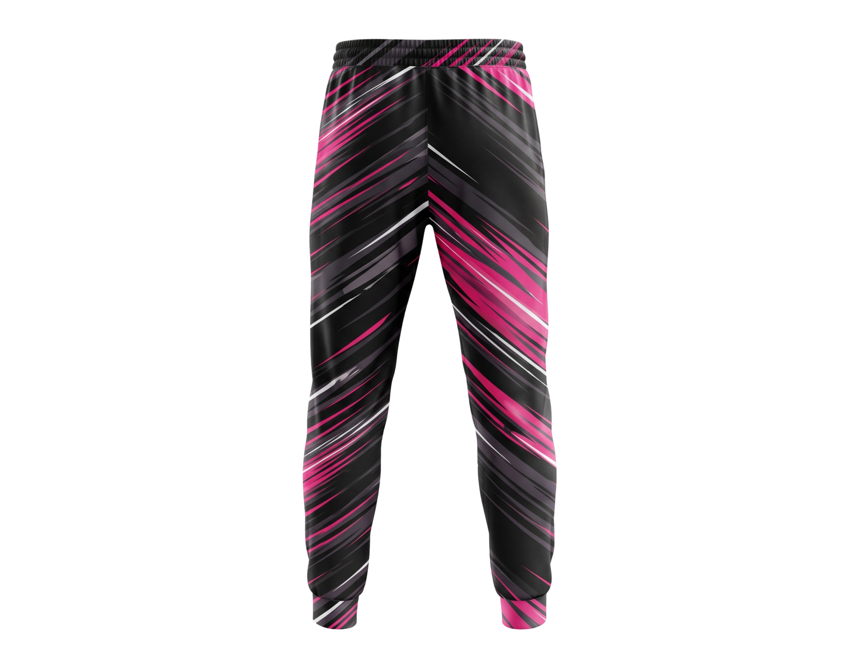 Black, Hot Pink & Gray Custom Basketball Sublimated Bottoms