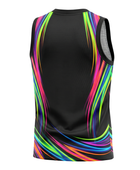 Custom Black Neon Wave Sublimated Basketball Jersey | Wholesale Basketball Jersey Manufacturer