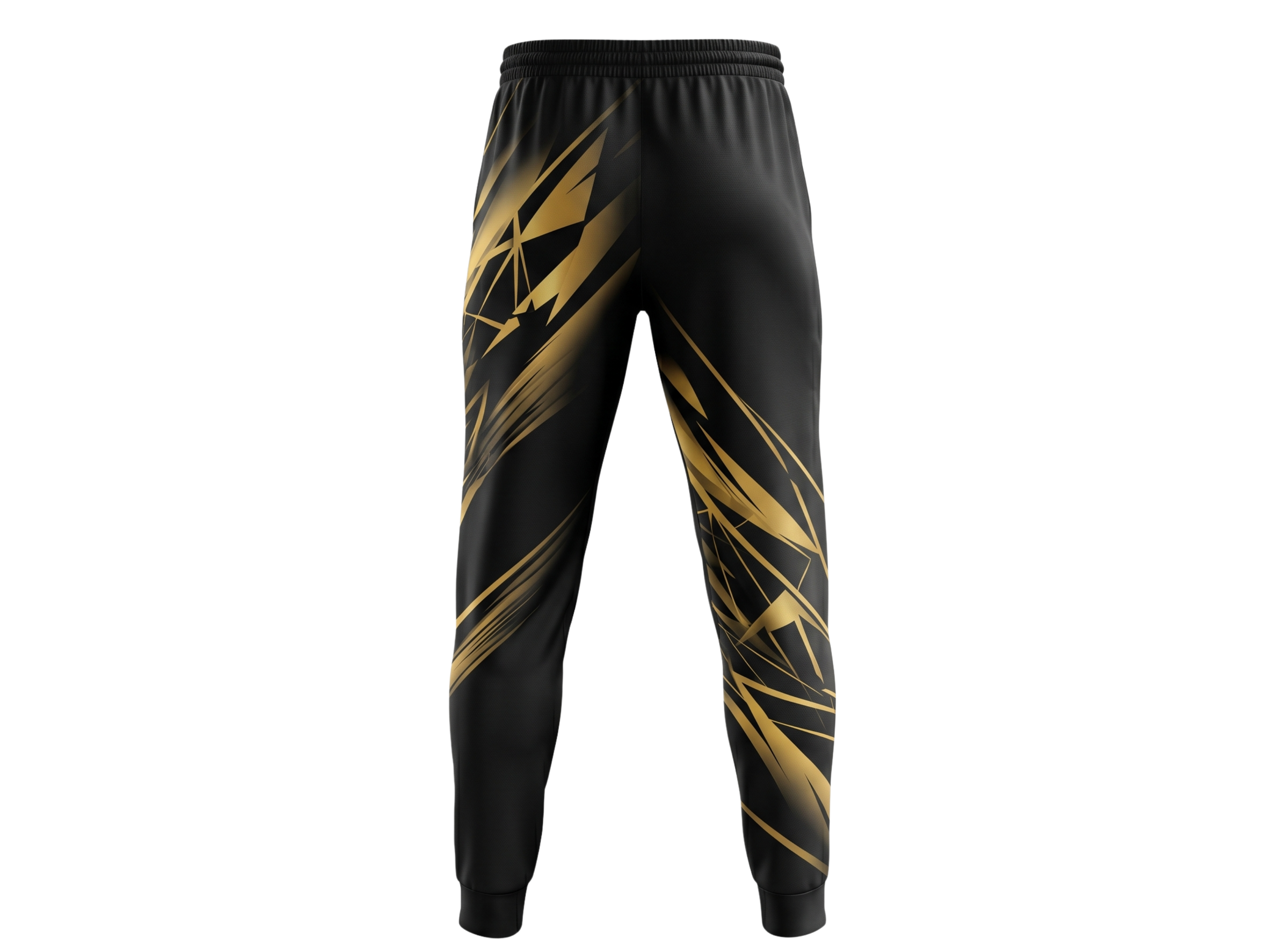 Black & Gold Custom Basketball Sublimated Bottoms