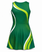 Women’s Padel Dress – Custom Green Lime Club Teamwear Wholesale