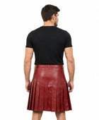 Highland Scottish Men’s Leather Kilt Wholesale | Custom Wrap Pleated Utility Kilt Manufacturer