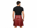 Highland Scottish Men’s Leather Kilt Wholesale | Custom Wrap Pleated Utility Kilt Manufacturer
