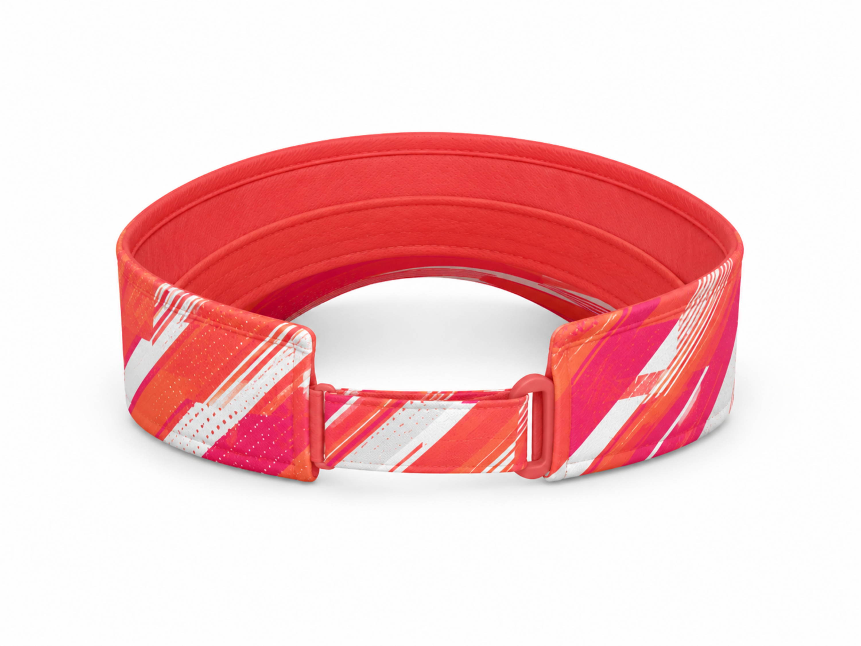 Women’s Padel Visor – Custom Coral Pink Club Headwear Wholesale