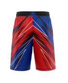 Custom Red Blue Split Sublimated Basketball Shorts | Wholesale Basketball Shorts Manufacturer