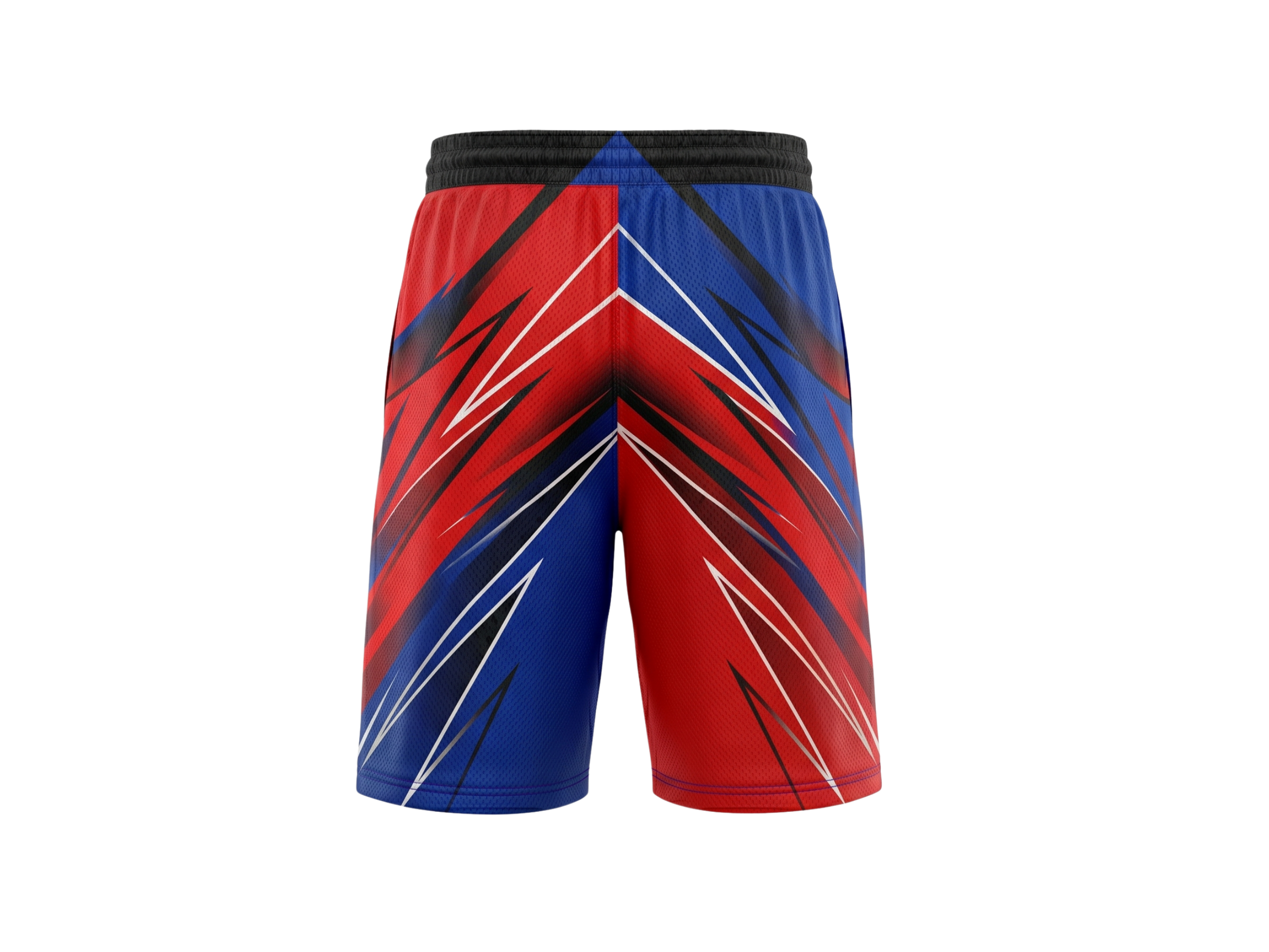 Custom Red Blue Split Sublimated Basketball Shorts | Wholesale Basketball Shorts Manufacturer