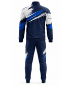 Custom Padel Warm-Up Set – Navy White Team Tracksuit Wholesale