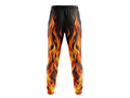 Black, Orange, Yellow & Red Flame Custom Basketball Sublimated Bottoms