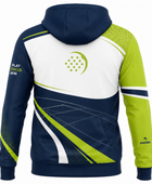 Padel Hoodie – Custom Navy White Lime Pullover Teamwear Wholesale