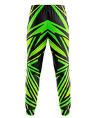 Black, Neon Green & Lime Green Custom Basketball Sublimated Bottoms