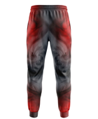 Custom Red, Black & Gray Smoke Basketball Sublimated Bottoms