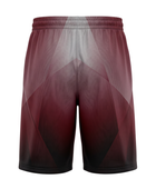 Custom Gray Burgundy Gradient Sublimated Basketball Shorts | Wholesale Basketball Shorts Manufacturer