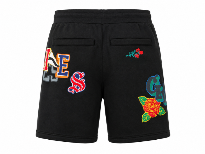 Custom Winter Black DTF Fleece Sweat Wear Shorts B2B
