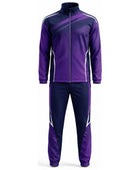 Custom Purple Cricket Tracksuit – Sublimated Jacket & Pant Set for Wholesale Teamwear