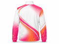 Custom White Tennis Warm Up Jacket  Pink Orange Team Jacket for Clubs
