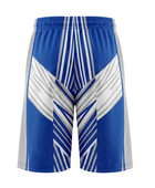 Custom Royal Blue White Chevron Sublimated Basketball Shorts | Wholesale Basketball Shorts Manufacturer