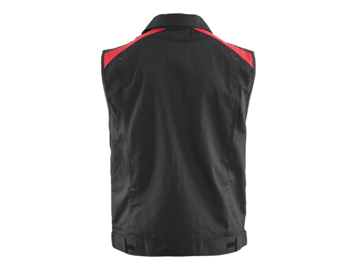 Industrial Utility Waistcoat – Black and Red | B2B Low MOQ Manufacturer