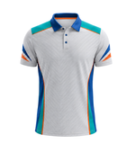 Custom White Teal Soccer Coach Polo Shirt | Wholesale Team Staff Apparel for Bulk Orders