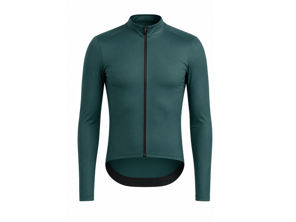 Custom Cycling Jersey – Dark Green Team Uniform, Wholesale, Low MOQ, Bulk Sportswear front design preview