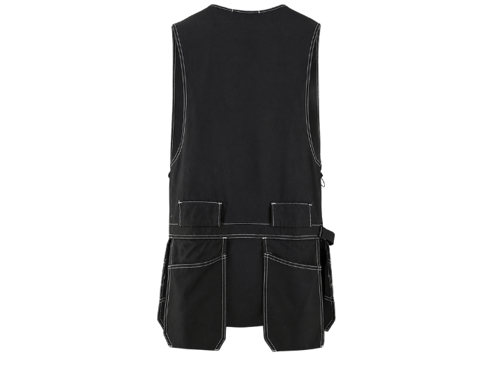Multi-Pocket Workwear Waistcoat – Black | B2B Low MOQ Manufacturer