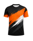 Disc Golf Tournament Jersey – Custom Black Orange Teamwear Wholesale