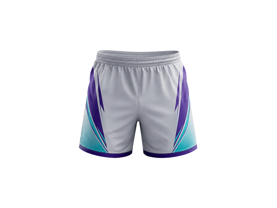 Light Gray Custom Rugby Shorts – Wholesale Bulk Team Kit, Low MOQ, B2B Performance Apparel design preview