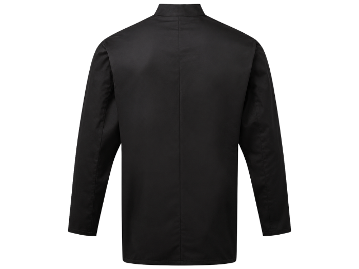 Long Sleeve Chef Jacket Black | B2B Low MOQ Hospitality Workwear Manufacturer