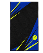 Custom Black Blue Dart Tournament Towel – Wholesale Club Accessory