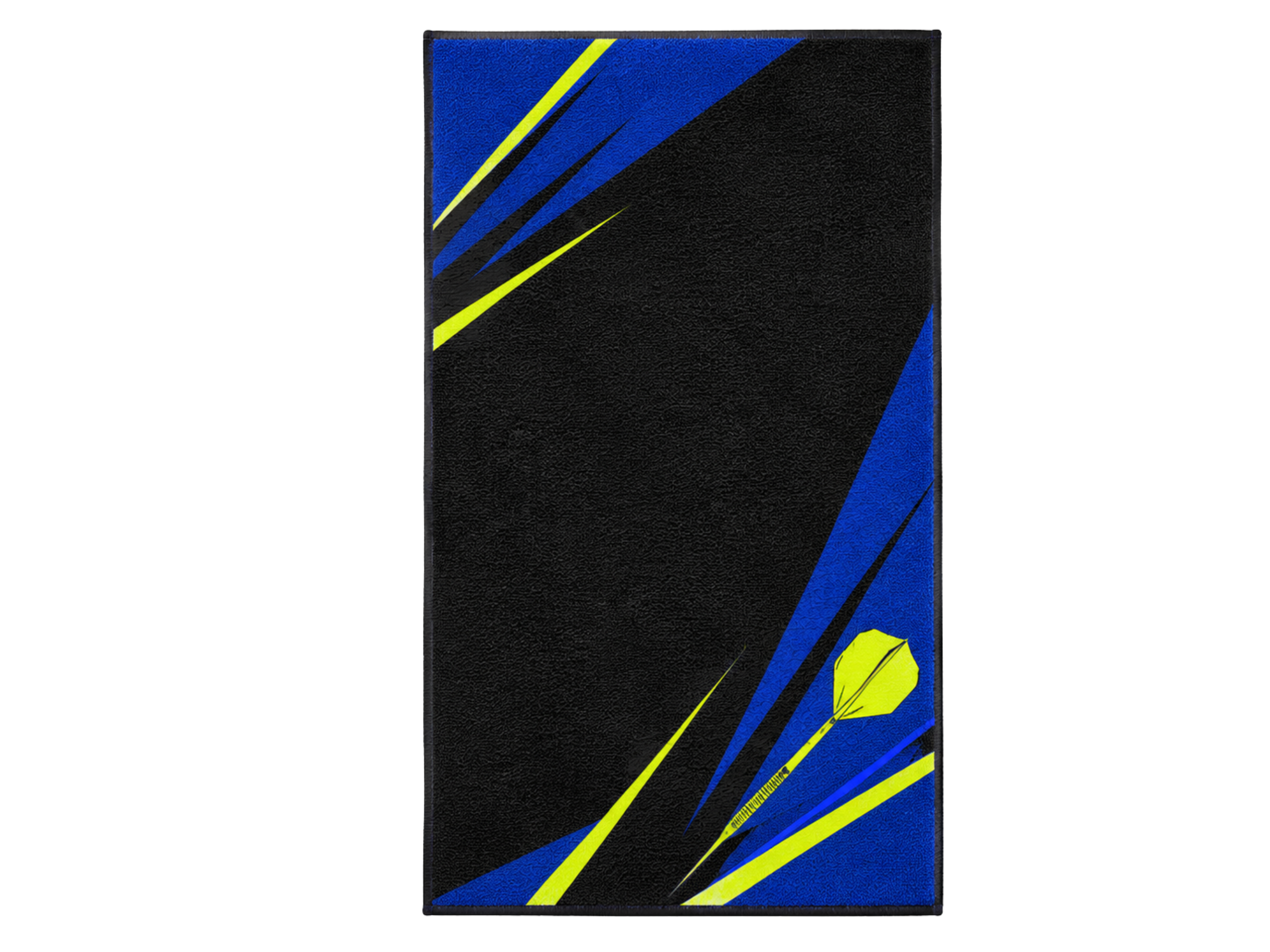 Custom Black Blue Dart Tournament Towel – Wholesale Club Accessory