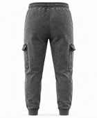 Custom Washed Charcoal Acid Wash Cargo Jogger Pants B2B