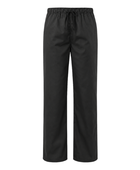 Elastic-Waist Chef Trousers Black | B2B Low MOQ Hospitality Workwear Manufacturer