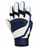 Custom Navy White Football Gloves – Wholesale Team Grip Gloves for Clubs