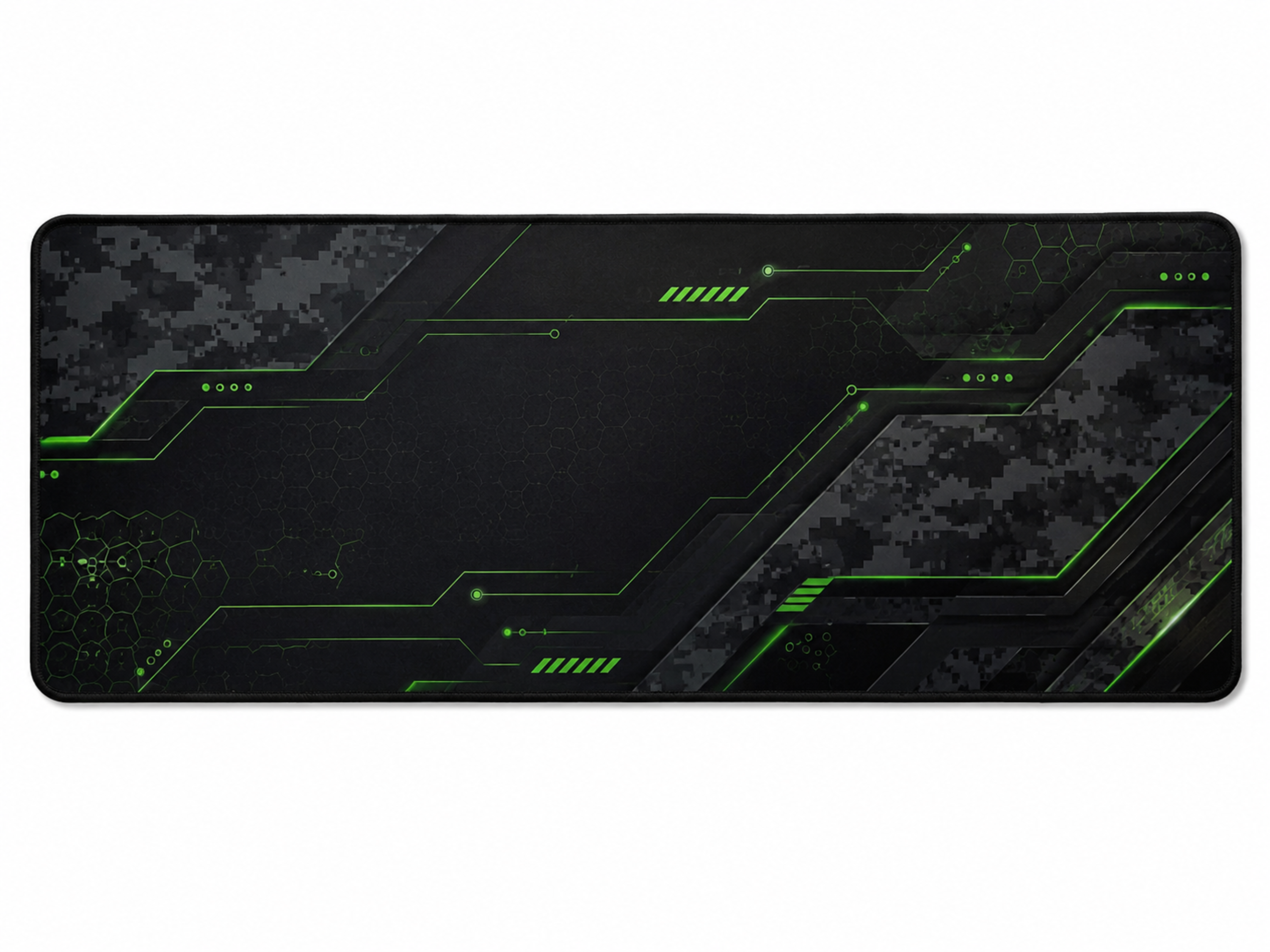 Custom Esports Mouse Pad | Wholesale Gaming Desk Mat | Black Green | Apparels Bridge