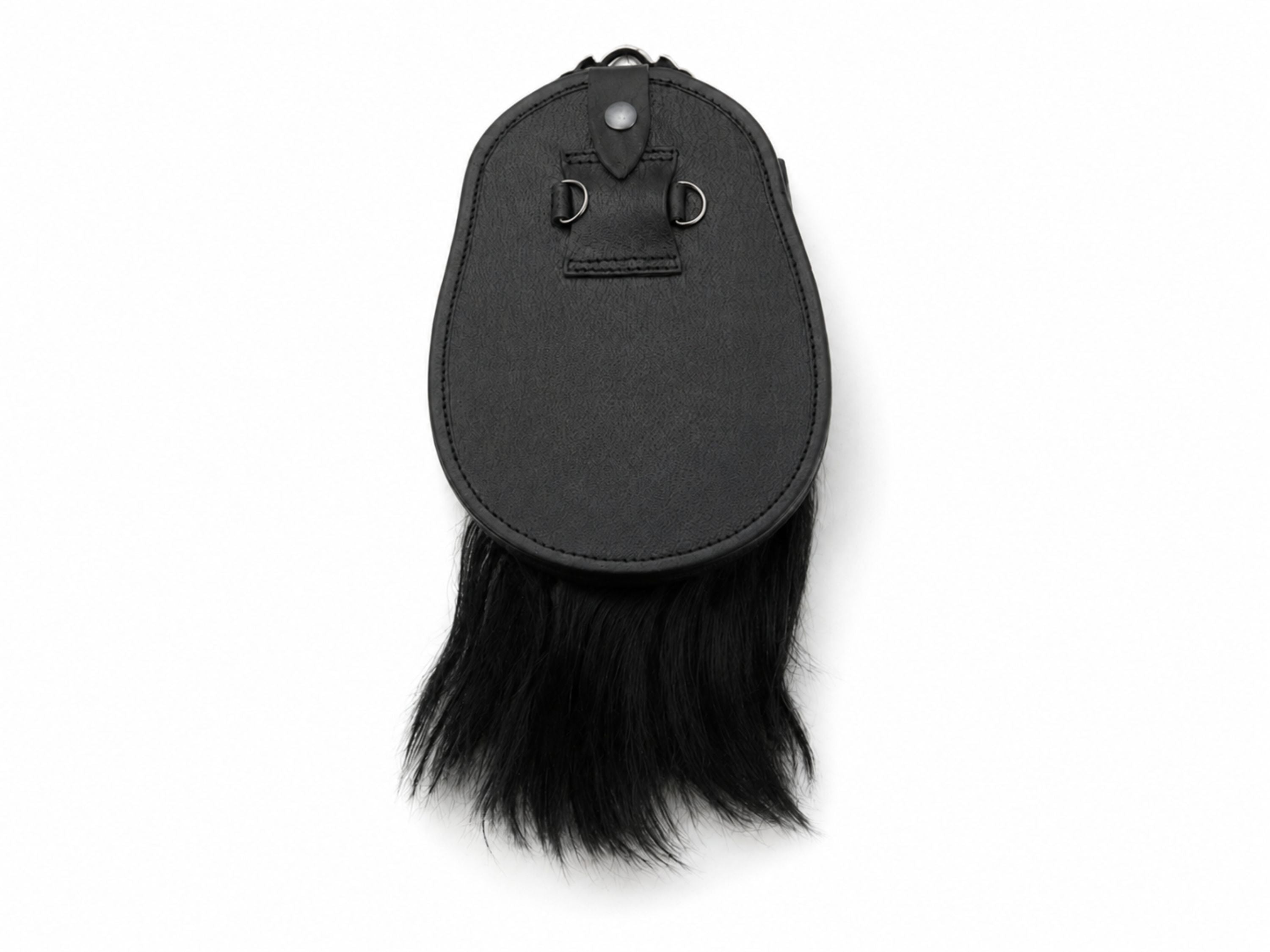 Horsehair Dress Sporran Black with Openwork Silver Cantle | B2B Low MOQ