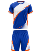 Blue, White & Orange ESports Uniform – Custom Team Gaming Jersey & Shorts, Wholesale Bulk