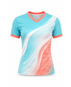 Custom Swimming Jersey Set – Coral/Teal, – Wholesale Bulk Swim Team Uniforms – Low MOQ