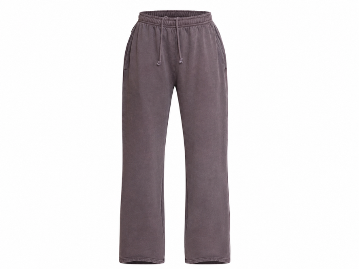 Custom Washed Mauve Acid Wash Jogger Pants B2B