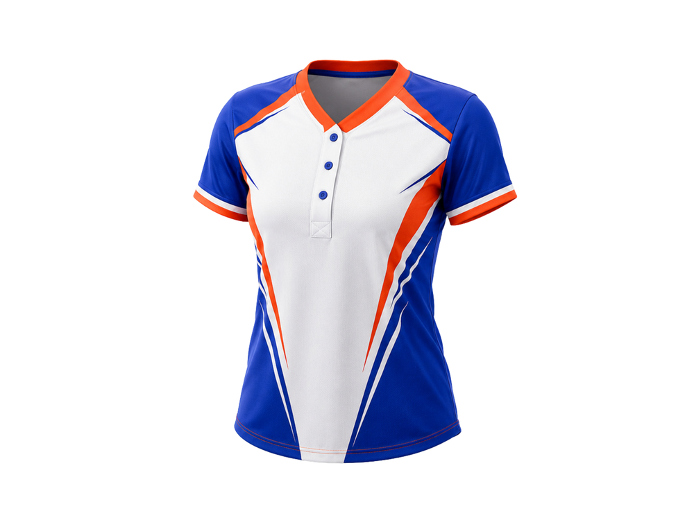 White Custom Softball Jersey – Wholesale Bulk Team Kit, Low MOQ, B2B Performance Apparel front design preview