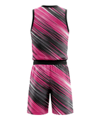 Custom Pink, Black, Gray & White Basketball Sublimated Uniform