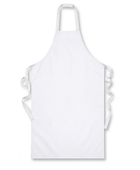 Full-Length Bib Apron White | B2B Low MOQ Hospitality Workwear Manufacturer