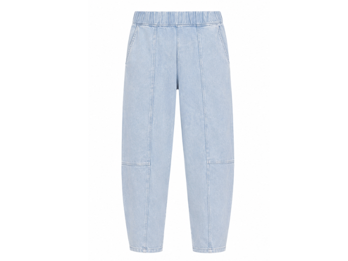 Custom Ice Blue Acid Wash Jogger Pants B2B