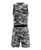 Custom Gray, Black & White Basketball Sublimated Uniform